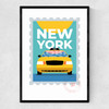 New York by Rocket Jack Narrow Black Frame