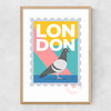 London by Rocket Jack Narrow Oak Frame