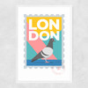 London by Rocket Jack Narrow White Frame