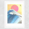 Alpine Ski Wide White Frame