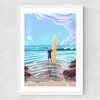 Surf Cornwall Medium White Frame