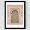 Moroccan Door Wide Black Frame