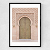 Moroccan Door Narrow Black Frame