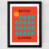 British Summer Wide Black Frame