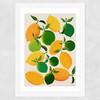 Lemons and Limes Wide White Frame