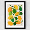Lemons and Limes Wide Black Frame