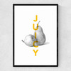 Juicy Pears Narrow Black Frame