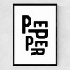 Pepper Narrow Black Frame