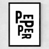 Pepper Medium Black Frame