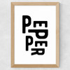 Pepper Wide Oak Frame