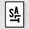 Salt Medium Black Frame