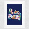 Positive Energy by ShowMeMars Wide White Frame