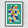 You Can Never Have too Many Cats Narrow Black Frame