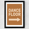 Dance Floor Right Retro Wide Black Frame