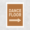 Dance Floor Right Retro Unframed Print