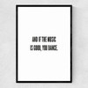 You Dance Narrow Black Frame
