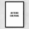 You Dance Medium Black Frame