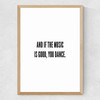 You Dance Medium Oak Frame