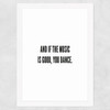 You Dance Wide White Frame