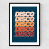 Disco Disco Blue Narrow Black Frame