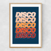 Disco Disco Blue Narrow Oak Frame