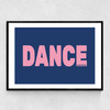 Dance Blue Narrow Black Frame