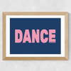 Dance Blue Wide Oak Frame