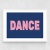 Dance Blue Medium White Frame