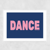 Dance Blue Narrow White Frame