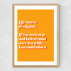 Life Moves Pretty Fast Medium Oak Frame