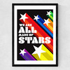 We Are All Made Of Stars Medium Black Frame