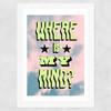 My Mind Wide White Frame
