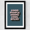 Good People Wide Black Frame