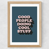 Good People Wide Oak Frame