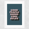 Good People Wide White Frame