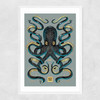 Octopus Narrow White Frame