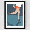 Triathlon Run Wide Black Frame