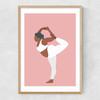 Yoga at 12 O'Clock Narrow Oak Frame