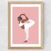 Yoga at 12 O'Clock Wide Oak Frame