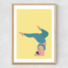Yoga at 6 o'clock Medium Oak Frame