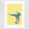 Yoga at 6 o'clock Wide White Frame