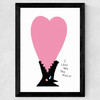 I Love You This Much Wide Black Frame