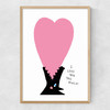 I Love You This Much Narrow Oak Frame