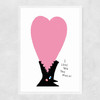 I Love You This Much Narrow White Frame