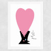 I Love You This Much Wide White Frame