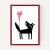 Wolf Balloon Love