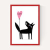 Wolf Balloon Love