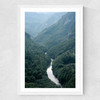 The River Through The Forest Medium White Frame