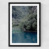 The Path Under Trees Medium Black Frame