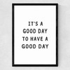 Good Day Medium Black Frame
